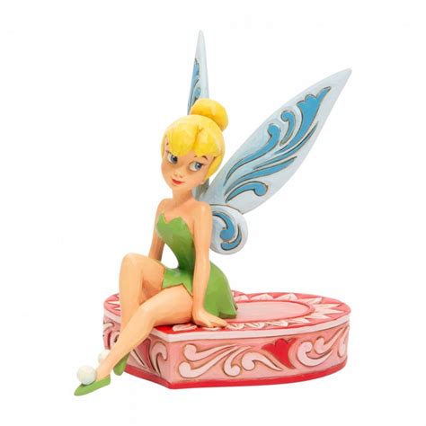 Tinker Bell On Heart Figurine Enesco France