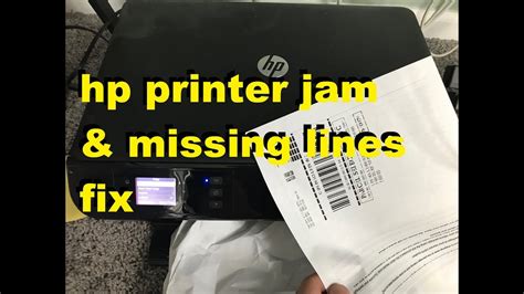 How To Fix Hp Printer Paper Jam Missing Lines Ink Streaks Patterns YouTube