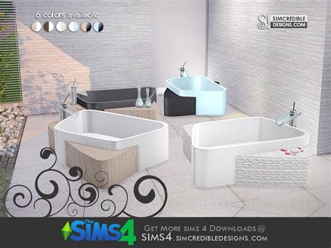 Sims 4 Cc Best Custom Showers Bathtubs All Free Fandomspot Parkerspot