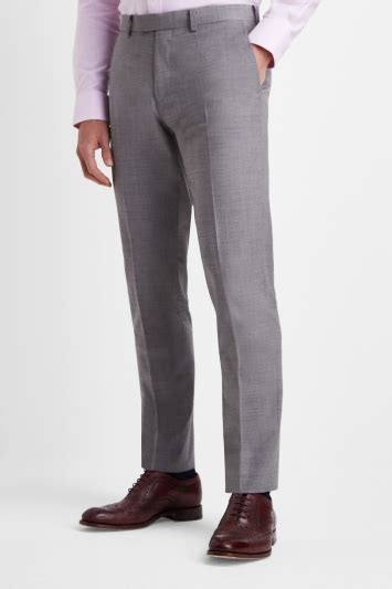 Moss 1851 Performance Tailored Fit Light Grey Trousers