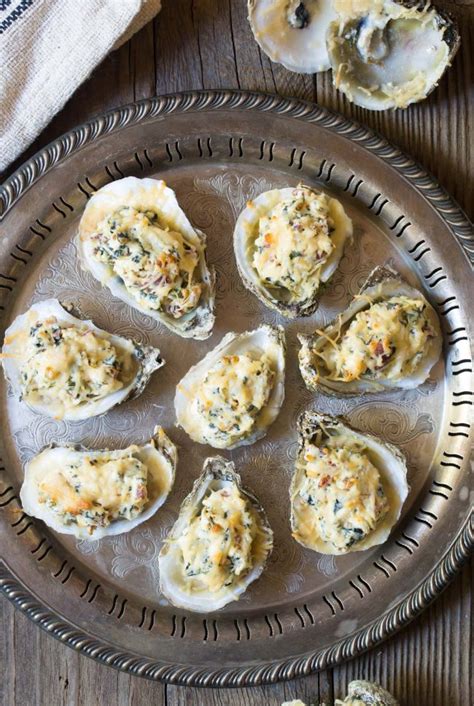 Three Cheese Baked Oysters Recipe A Spicy Perspective