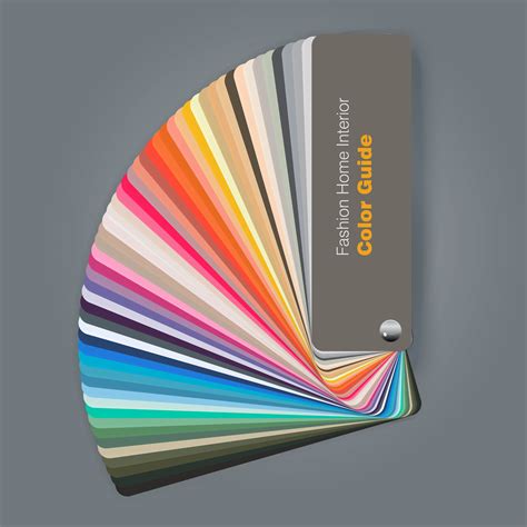 Illustration Of Color Palette Guide For Fashion Interior Designer
