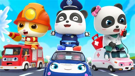 Fire Truck Police Car Ambulance In Surprise Eggs Nursery Rhymes