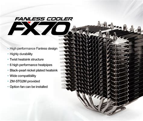 Zalman Fx70 Fanless Cpu Cooler Kenmerken Tweakers