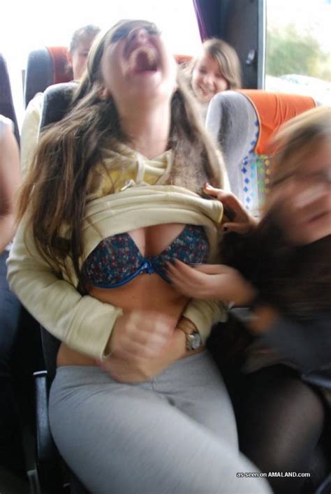 Hotties Posing For Sexy Photos While On A Bus Trip Porn Pictures XXX