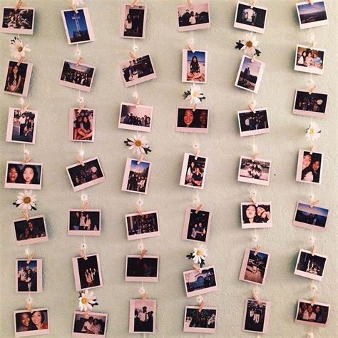 I hope today's post helped you gain some confidence in hanging your pictures and artwork around your home. POLAROID WALL! A cute little way to hang Polaroids up ...