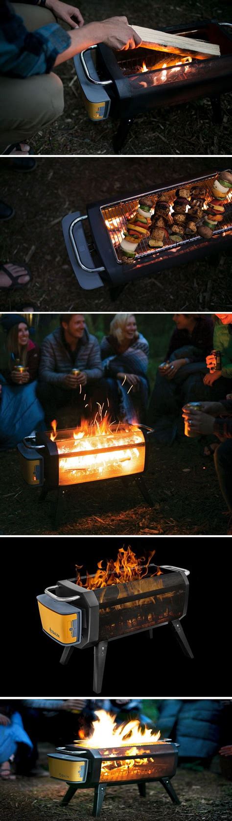 The crowdfunded product is available now for $199. The BioLite Firepit is a smoke-less wood burner that ...