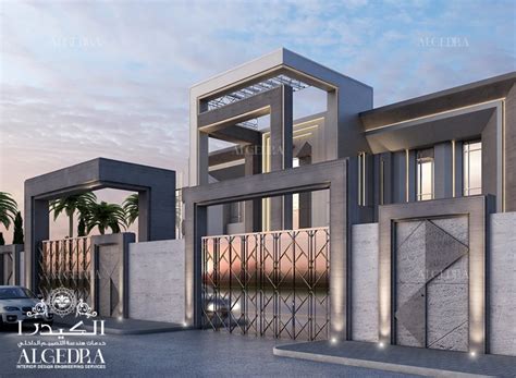 Boundary Wall Design Of Modern Villa In Kuwait Homify Contemporary