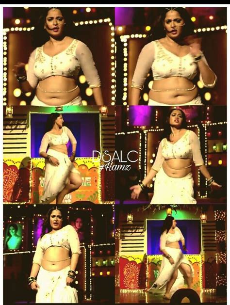 Actress Anushka Shetty Hot Navel Show Seducing Pictures Chandrakanth