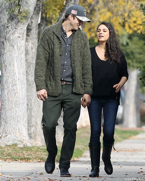 Mila Kunis And Ashton Kutcher Walking In La December 2016 Popsugar