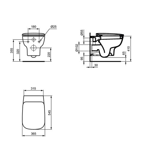 Ideal Standard Wall Hung Toilet With Seat Collection Esedra