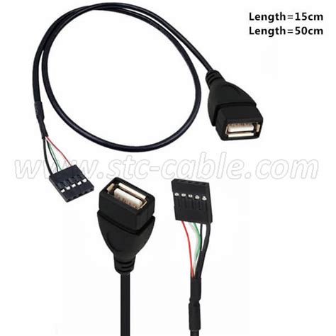 usb 2 0 type a female to dupont 5 pin female header motherboard cable china stc electronic