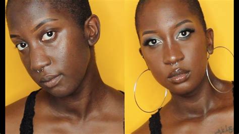 Baddie Airbrush Makeup Tutorial On Dark Skin Youtube
