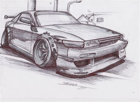 Nissan 300zx Drawing