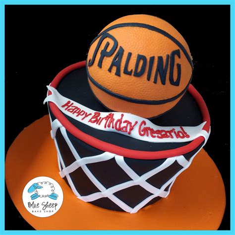 Basketball Net Birthday Cake Blue Sheep Bake Shop