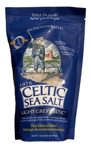 Light Grey Celtic Sea Salt 1 Pound Resealable Bagadditive Freegluten