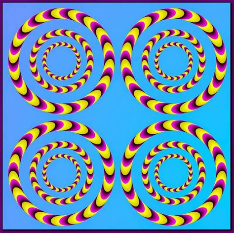 Rotating Circles Optical Illusion Mighty Optical Illusions Art In