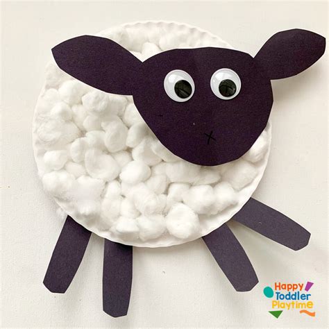 Pop Up Paper Plate Sheep Craft Happy Toddler Playtime