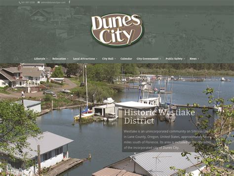 Dunes City Website Redesign Westcoast Media Group