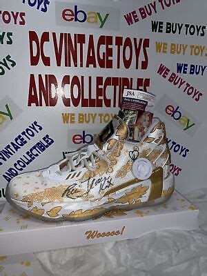 Adidas Dame Ric Flair White Gold Size Nature Boy Fx Signed