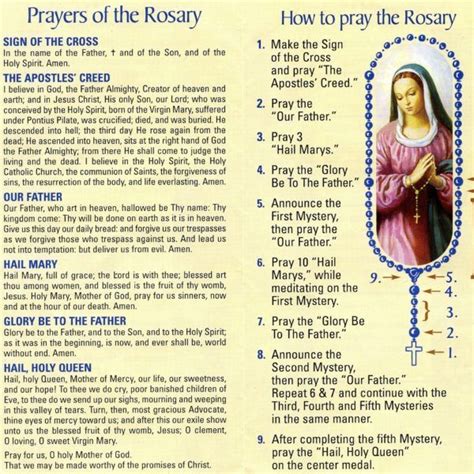 For information, instructions or parts. Similiar Printable Rosary Prayer Keywords With How To Pray ...