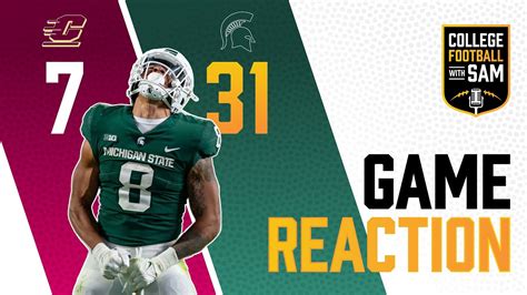 michigan state vs central michigan reaction analysis college football 2023 youtube