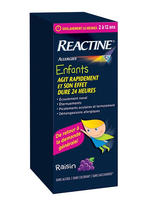 REACTINE® | Pour soulager les symptômes d'allergies