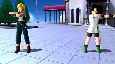 dragonball raging blast 2 mod android 18 and videl fusion chaospunishment youtube