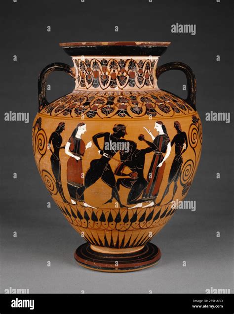 Attic Black Figure Neck Amphora Attributed To Group E Workshop Of