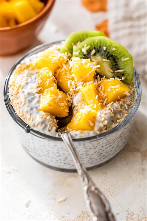 Tropical Chia Pudding Breakfast Bowl Excessive Protein Tasty Made