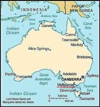 Australia is an island, continent and country surrounded by water. AUSTRALIA