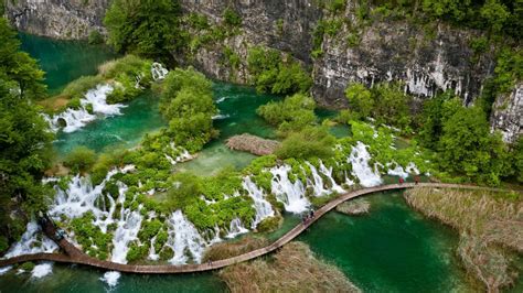 Wallpaper Green Water Landscape Nature Waterfall Croatia