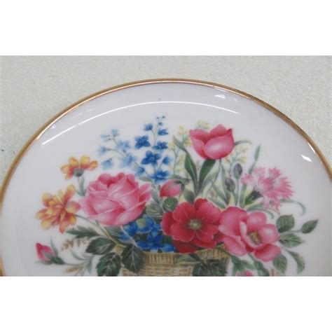 Ak Kaiser W Germany Porcelain Floral Small Trinket Vanity Dish Chairish