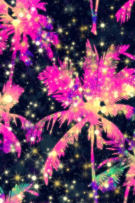 If there is going to be a delay between purchasing and planting, make sure root ball is kept moist but not soaking. Neon Blurred Night Palm Trees Galaxy Wallpaper | Tree ...