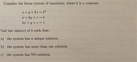 answered consider the linear system of… bartleby