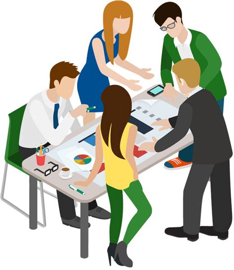 Businessperson Meeting Clip Art Teamwork Png Download 21002100 Images