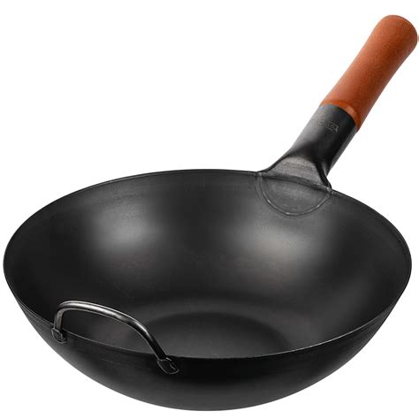YOSUKATA Carbon Steel Wok Pan 11 8 Woks And Stir Fry Pans Chinese