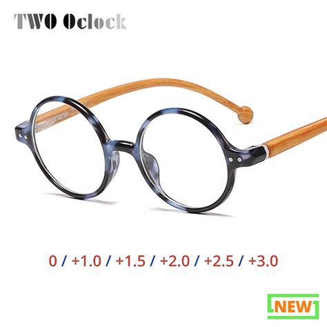 Vintage Round Reading Glasses Women Men Brand Designer Anti Blue Light Plus Farsighted