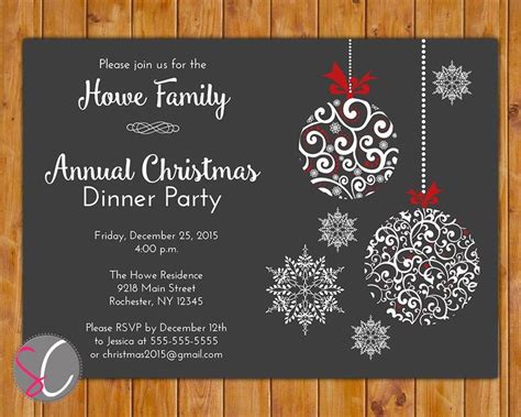 Free Holiday Party Invitation Templates Fresh Annual Christmas