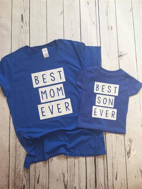 Best Mom ~ Best Son ~ Mother And Son ~ Matching Shirt Mommy And Me Outfit Mommy And Son Shirts