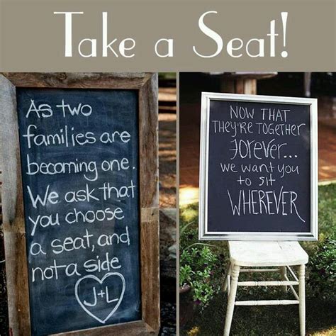 Love The Sit Anywhere Signs Wedding Chalkboard Sayings Wedding Reception Seating Cute