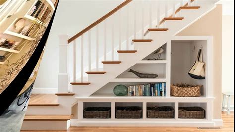 Under Stairs Space Design Ideas Understair Bookcase And Display