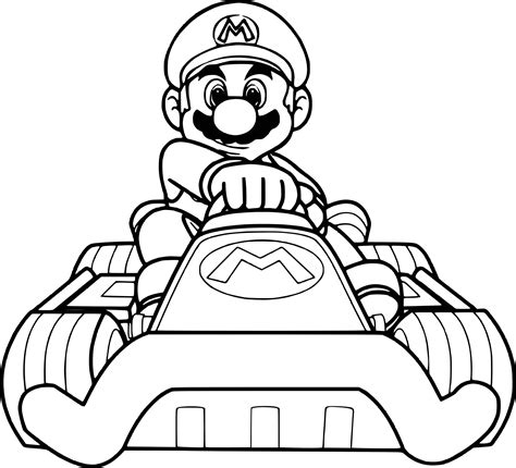 Coloriage Mario Kart 8 Deluxe A Imprimer - Dessin Facile Couleur