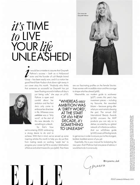 Gwyneth Paltrow In Elle Magazine Australia January 2020 Hawtcelebs