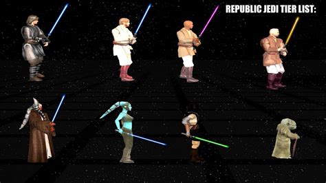 Star Wars Republic Jedi Tier List Clonewars YouTube