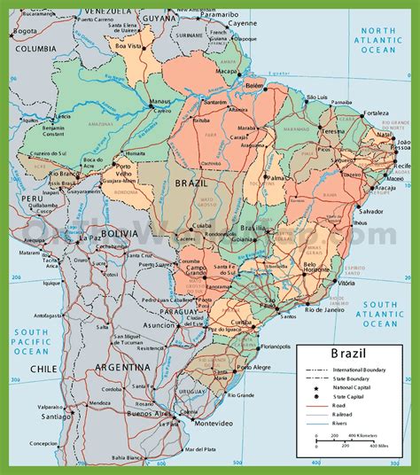 Political Map Of Brazil Ezilon Maps Vrogue Co