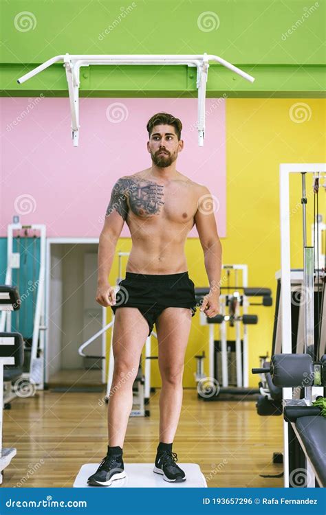 Topless Shirtless Male Model Naked Bodybuilder Handsome Masculine Man