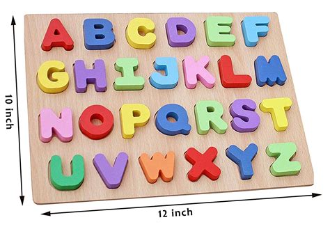 Alphabet Letters Puzzle - Montessori Wooden Uppercase & Lowercase Puzzle Houston TX