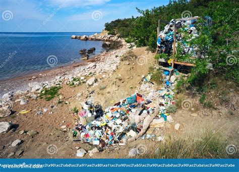 Garbage Dump On The Shores Of The Black Sea Stock Photo Image Of