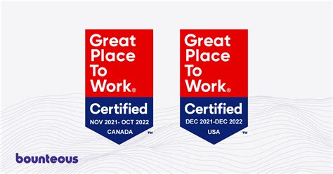 Press Release Bounteous Again Named A Great Place To Work Certified™️